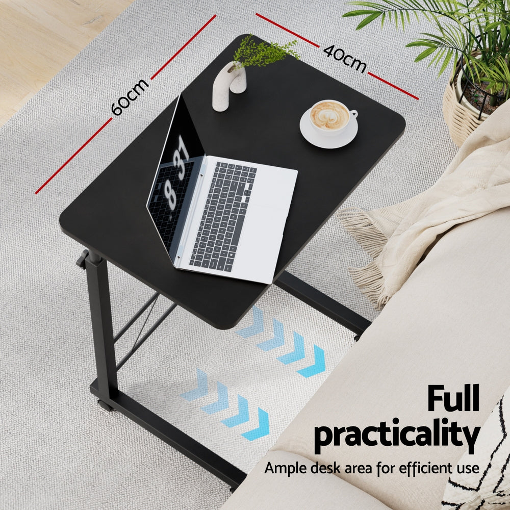 Desks: Artiss Laptop Desk Table Adjustable 60CM Black