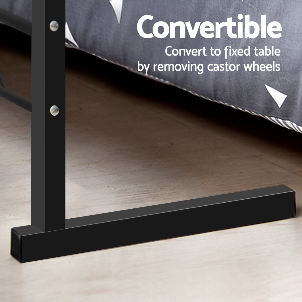 Desks: Artiss Laptop Desk Table Adjustable 60CM Dark Wood