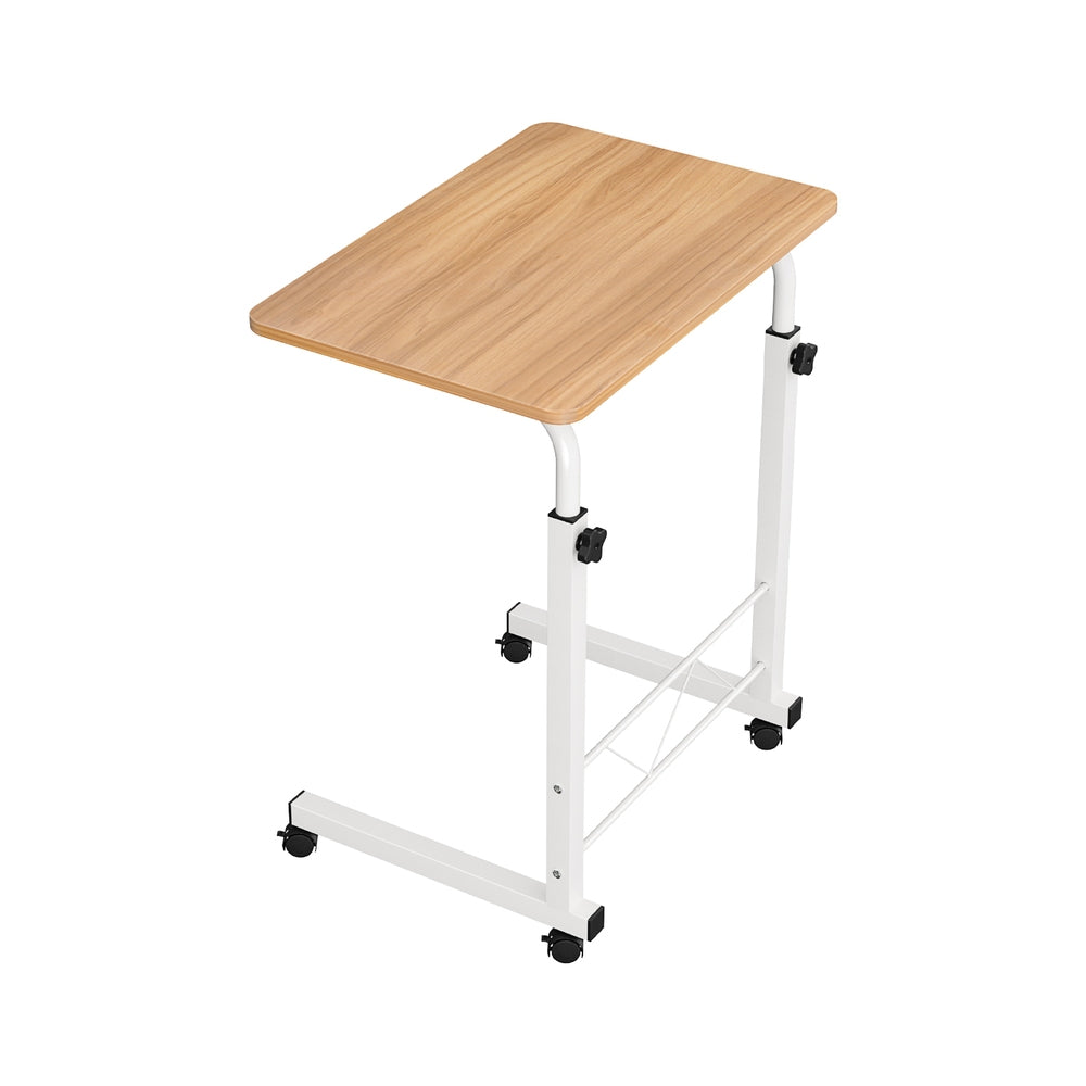 Desks: Artiss Laptop Desk Table Adjustable 60CM Light Wood