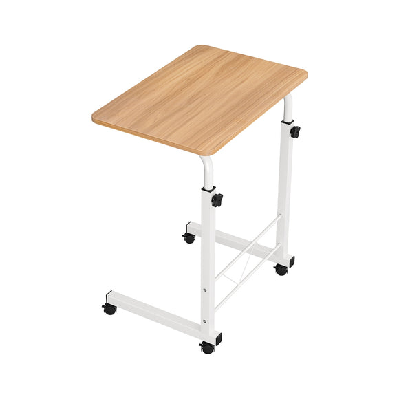 Artiss Laptop Desk Table Adjustable 60CM Light Wood