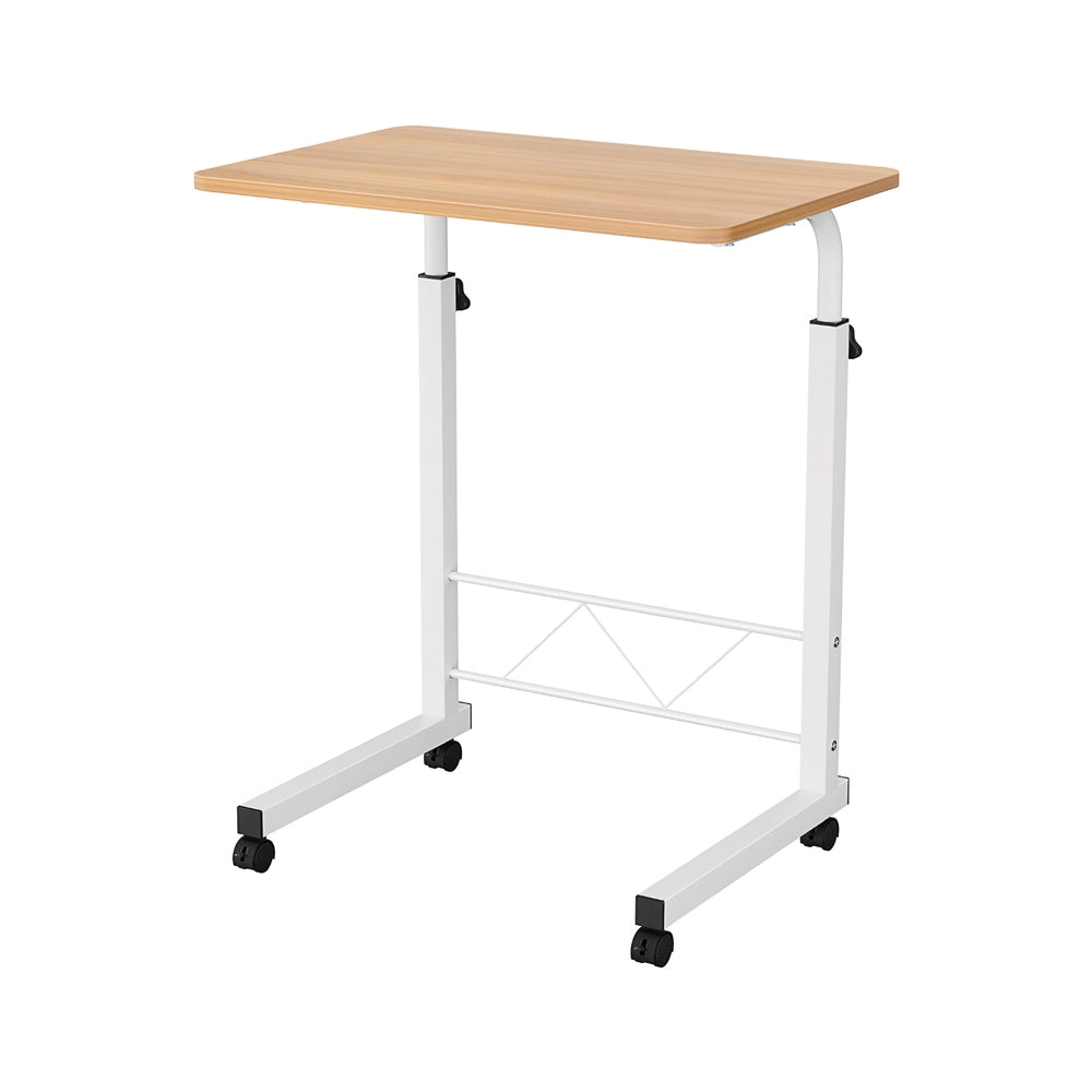 Desks: Artiss Laptop Desk Table Adjustable 60CM Light Wood