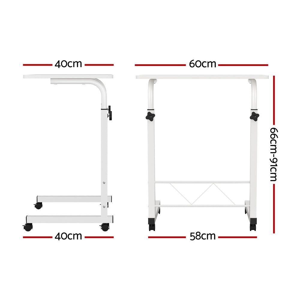 Desks: Artiss Laptop Desk Table Adjustable 60CM White