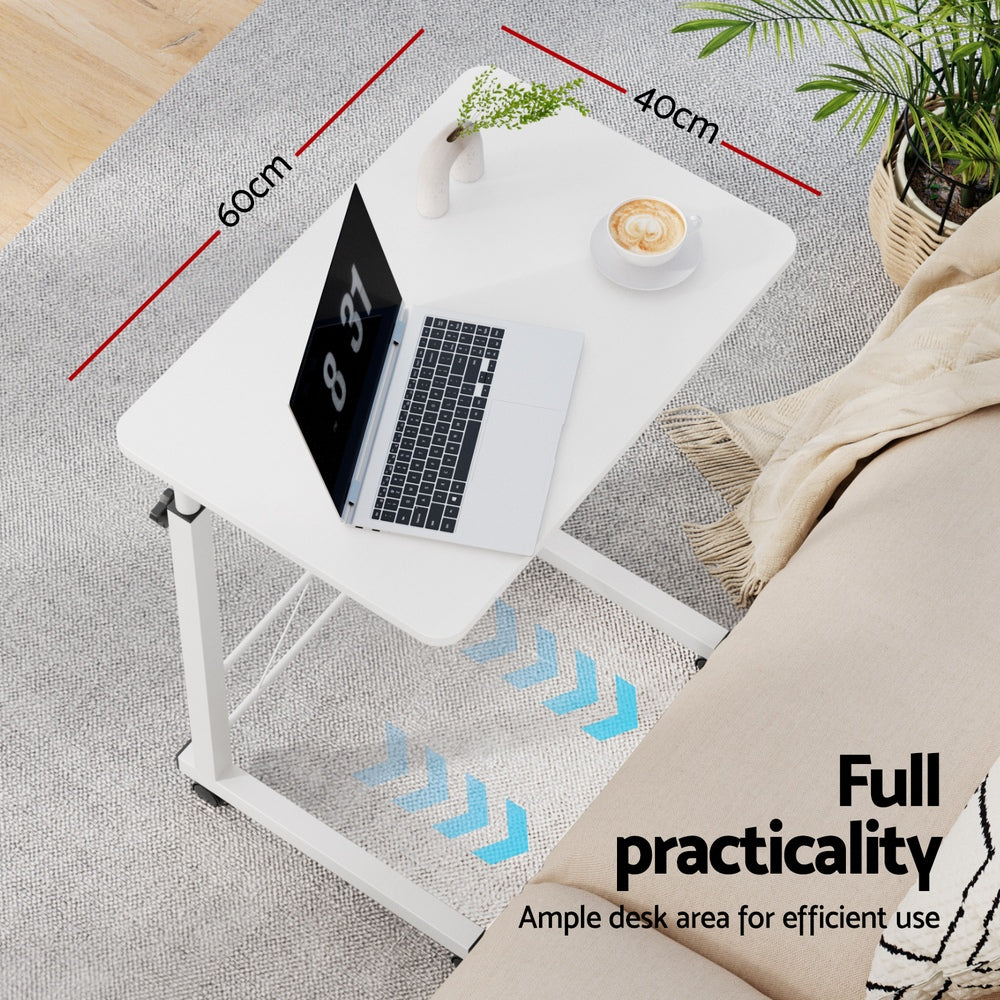 Desks: Artiss Laptop Desk Table Adjustable 60CM White