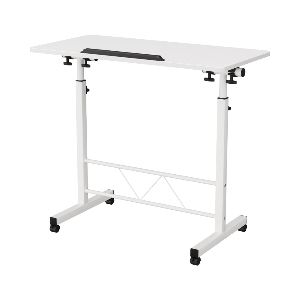 Desks: Artiss Laptop Desk Table Adjustable 80CM White