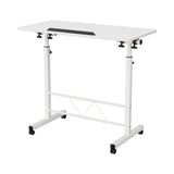 Artiss Laptop Desk Table Adjustable 80CM White