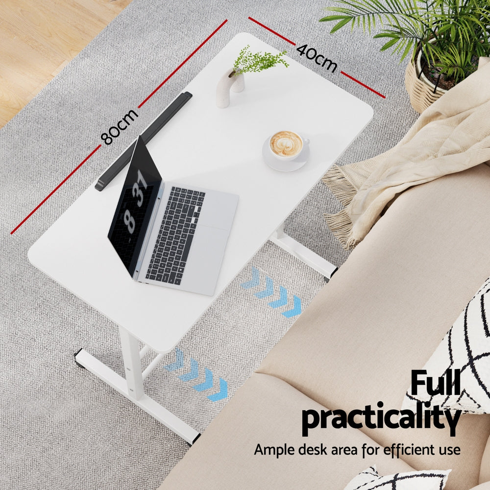 Desks: Artiss Laptop Desk Table Adjustable 80CM White