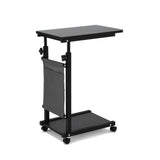 Side Tables: Artiss Laptop Desk Height Adjustable Mobile Workstation Computer Desks 48CM Black