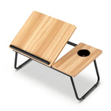 Desktops & Accessories: Artiss Laptop Desk Bed Table Foldable Portable Desktop Oak