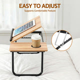 Desktops & Accessories: Artiss Laptop Desk Bed Table Foldable Portable Desktop Oak
