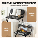 Desktops & Accessories: Artiss Laptop Desk Foldable Study Desk Home Office Black