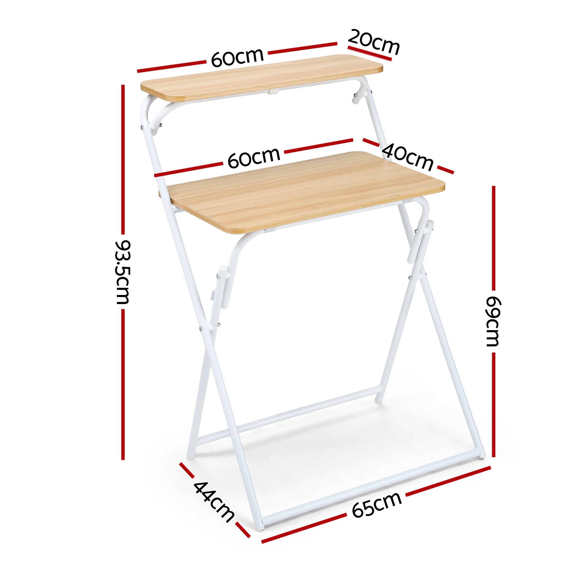Desktops & Accessories: Artiss Laptop Desk Computer Foldable Study Desk Home Office Oak