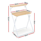 Desktops & Accessories: Artiss Laptop Desk Computer Foldable Study Desk Home Office Oak