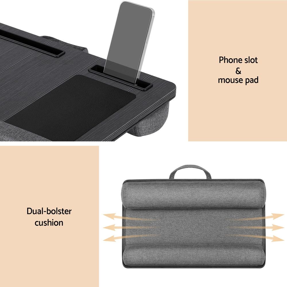 Artiss Lap Desk Laptop DeskS Portable w/ Wrist-rest Phone Slot Mouse Pad 55CM