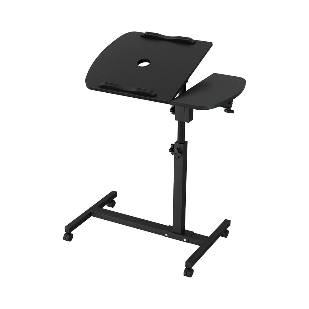 Laptop Stands: Artiss Laptop Desk Table Fan Cooling Black 60CM