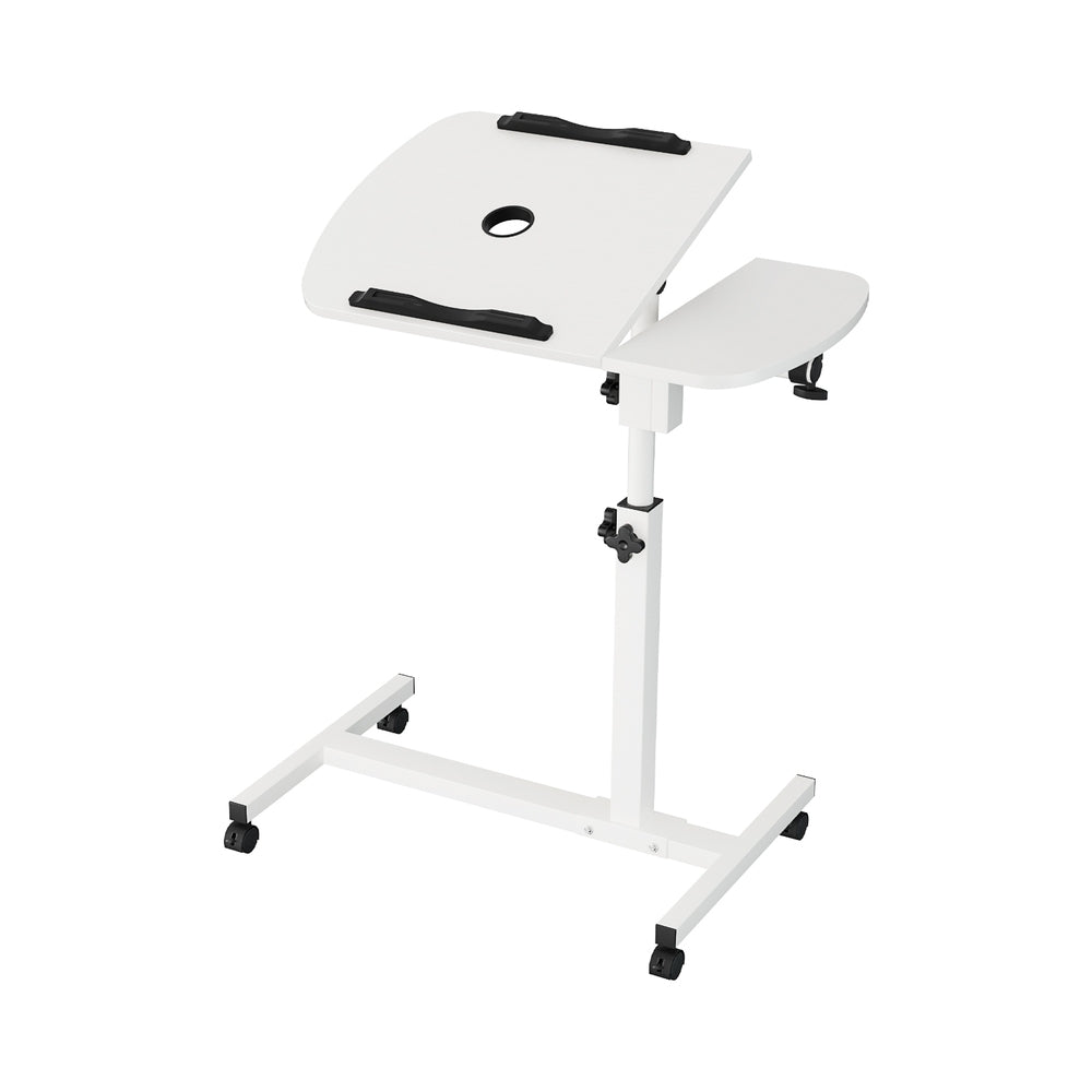 Laptop Stands: Artiss Laptop Desk Table Fan Cooling White 60CM