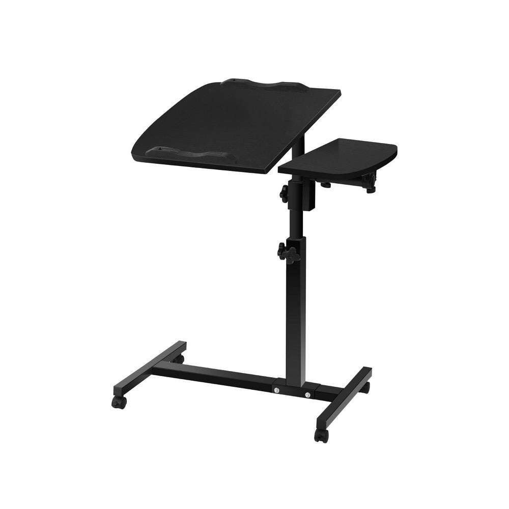 Laptop Stands: Artiss Laptop Desk Table Fan Cooling Black 60CM