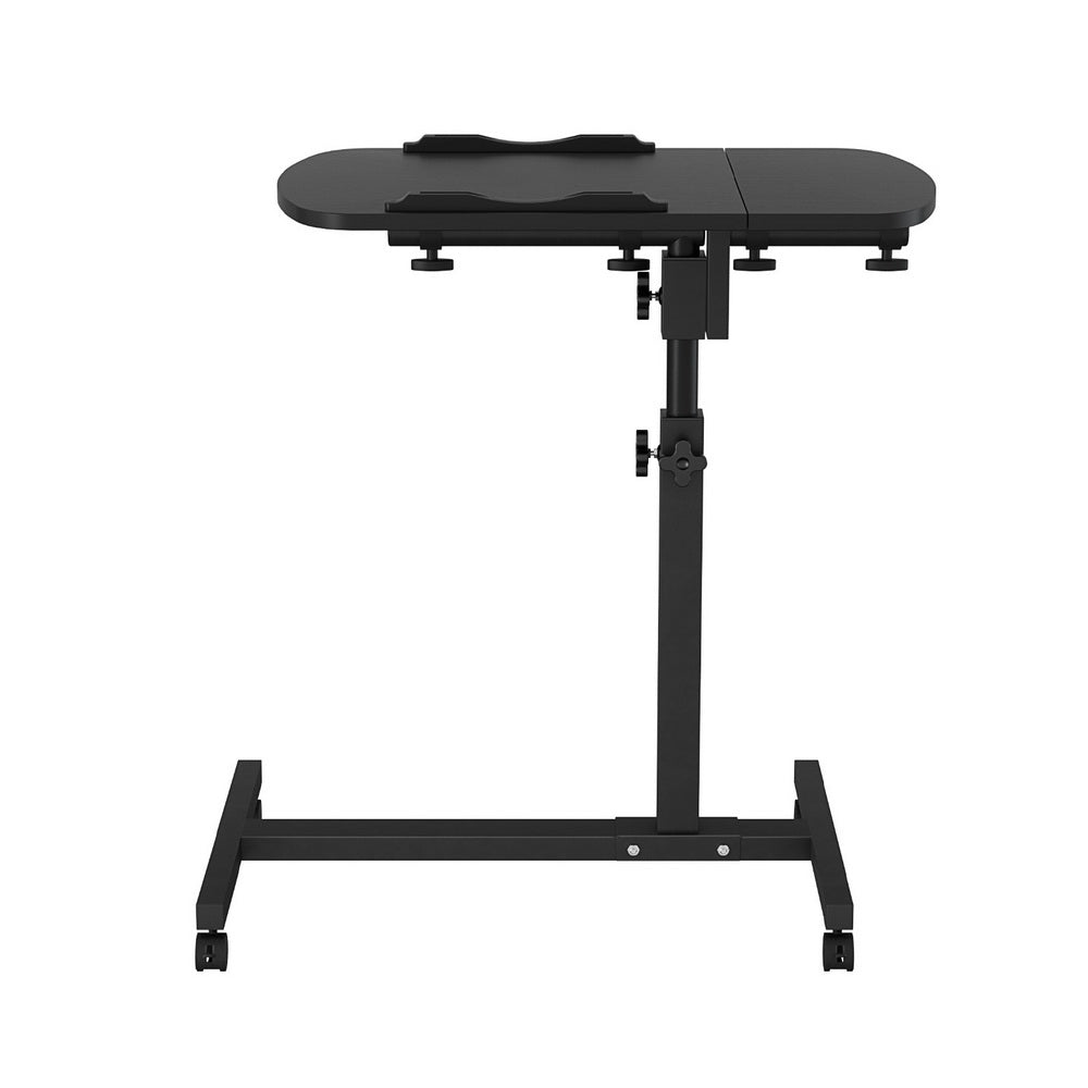 Laptop Stands: Artiss Laptop Desk Table Fan Cooling Black 60CM