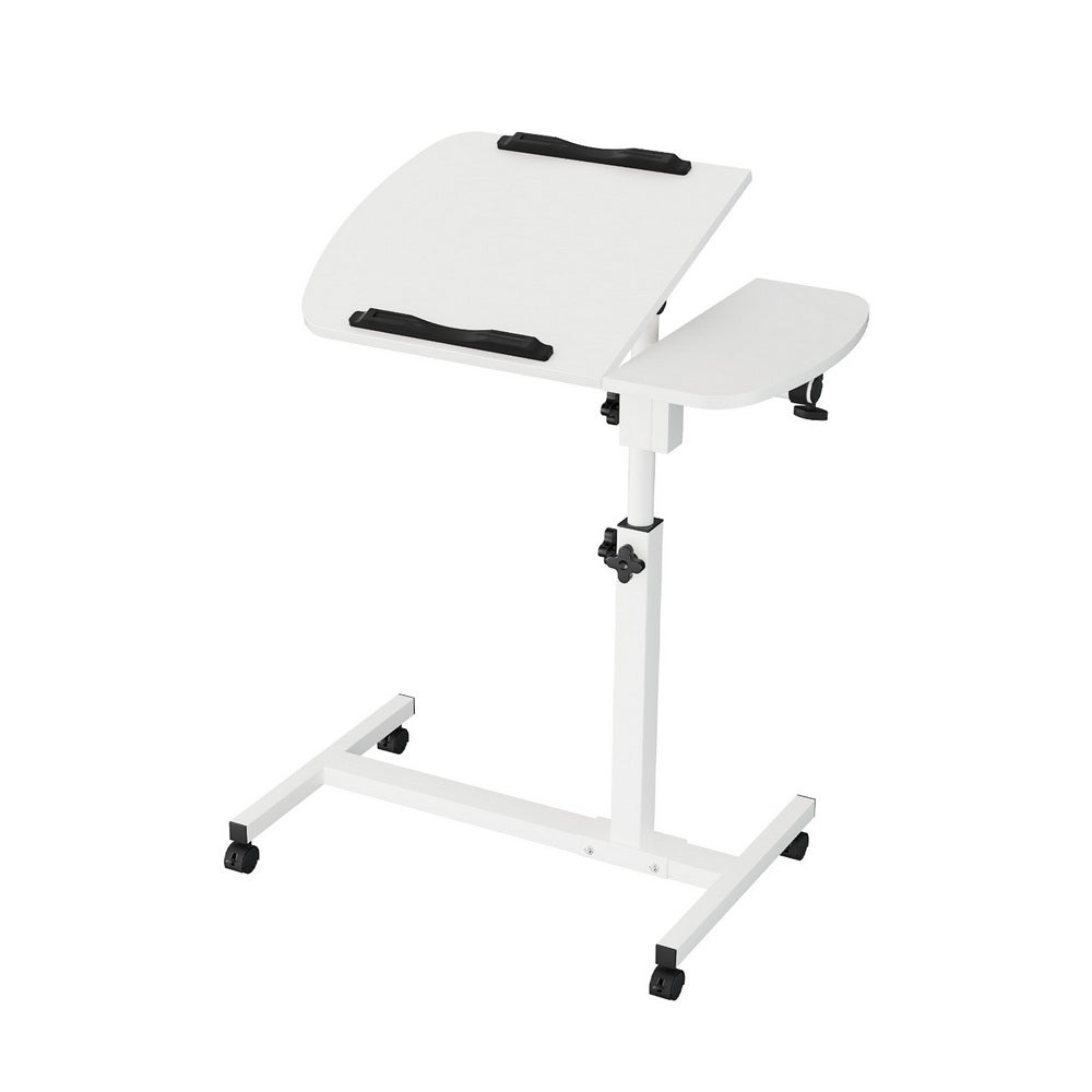 Laptop Stands: Artiss Laptop Desk Table Fan Cooling White 60CM