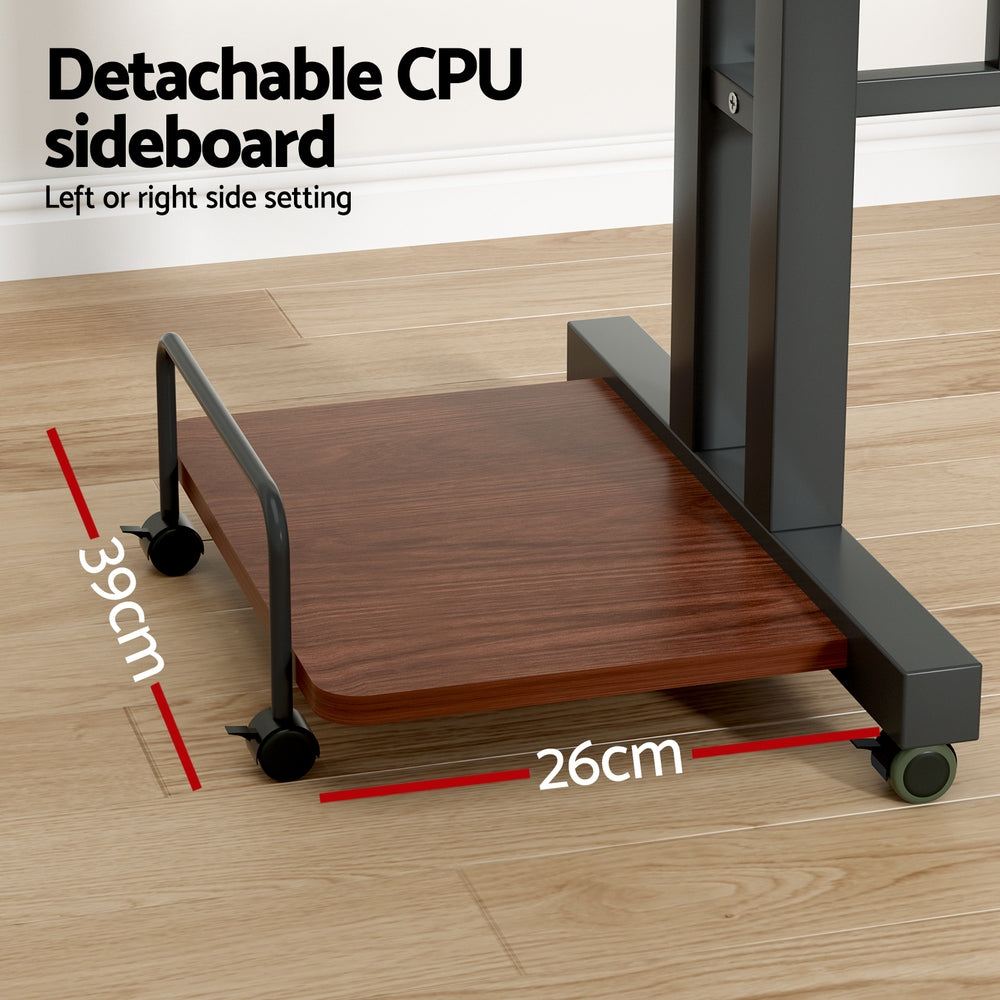 Desks: Artiss Laptop Desk Table Adjustable Dark Wood 80CM