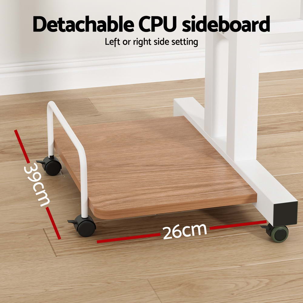 Desks: Artiss Laptop Desk Table Adjustable Light Wood 80CM