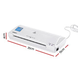 Laminators: Devanti A4 Laminator Machine, Hot & Cold Thermal Fast Lamination Anti-Jam Laminator for Office School Home Document Photo Card Handmade A4 A5 A6, White