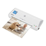 Laminators: Devanti A4 Laminator Machine, Hot & Cold Thermal Fast Lamination Anti-Jam Laminator for Office School Home Document Photo Card Handmade A4 A5 A6, White