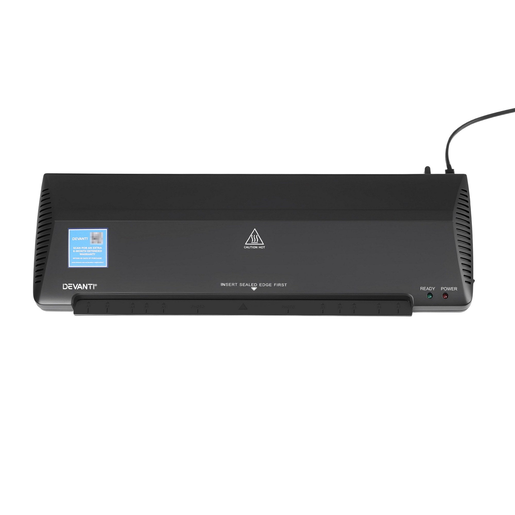 Laminators: Devanti A3 Laminator Machine, Hot & Cold Thermal Fast Lamination Anti-Jam Laminator for Office School Home Document Photo Card Handmade A3 A4 A5 A6, Black