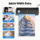 Laminators: Devanti A3 Laminator Machine, Hot & Cold Thermal Fast Lamination Anti-Jam Laminator for Office School Home Document Photo Card Handmade A3 A4 A5 A6, Black