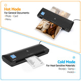 Laminators: Devanti A3 Laminator Machine, Hot & Cold Thermal Fast Lamination Anti-Jam Laminator for Office School Home Document Photo Card Handmade A3 A4 A5 A6, Black