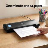 Laminators: Devanti A3 Laminator Machine, Hot & Cold Thermal Fast Lamination Anti-Jam Laminator for Office School Home Document Photo Card Handmade A3 A4 A5 A6, Black