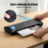 Laminators: Devanti A3 Laminator Machine, Hot & Cold Thermal Fast Lamination Anti-Jam Laminator for Office School Home Document Photo Card Handmade A3 A4 A5 A6, Black