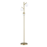 Floor Lamps: Artiss 3-Light Tree Floor Lamp 165cm Tall Standing Light with Sphere Glass Shades for Modern Homes