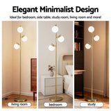 Floor Lamps: Artiss 3-Light Tree Floor Lamp 165cm Tall Standing Light with Sphere Glass Shades for Modern Homes
