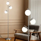Floor Lamps: Artiss 3-Light Tree Floor Lamp 165cm Tall Standing Light with Sphere Glass Shades for Modern Homes