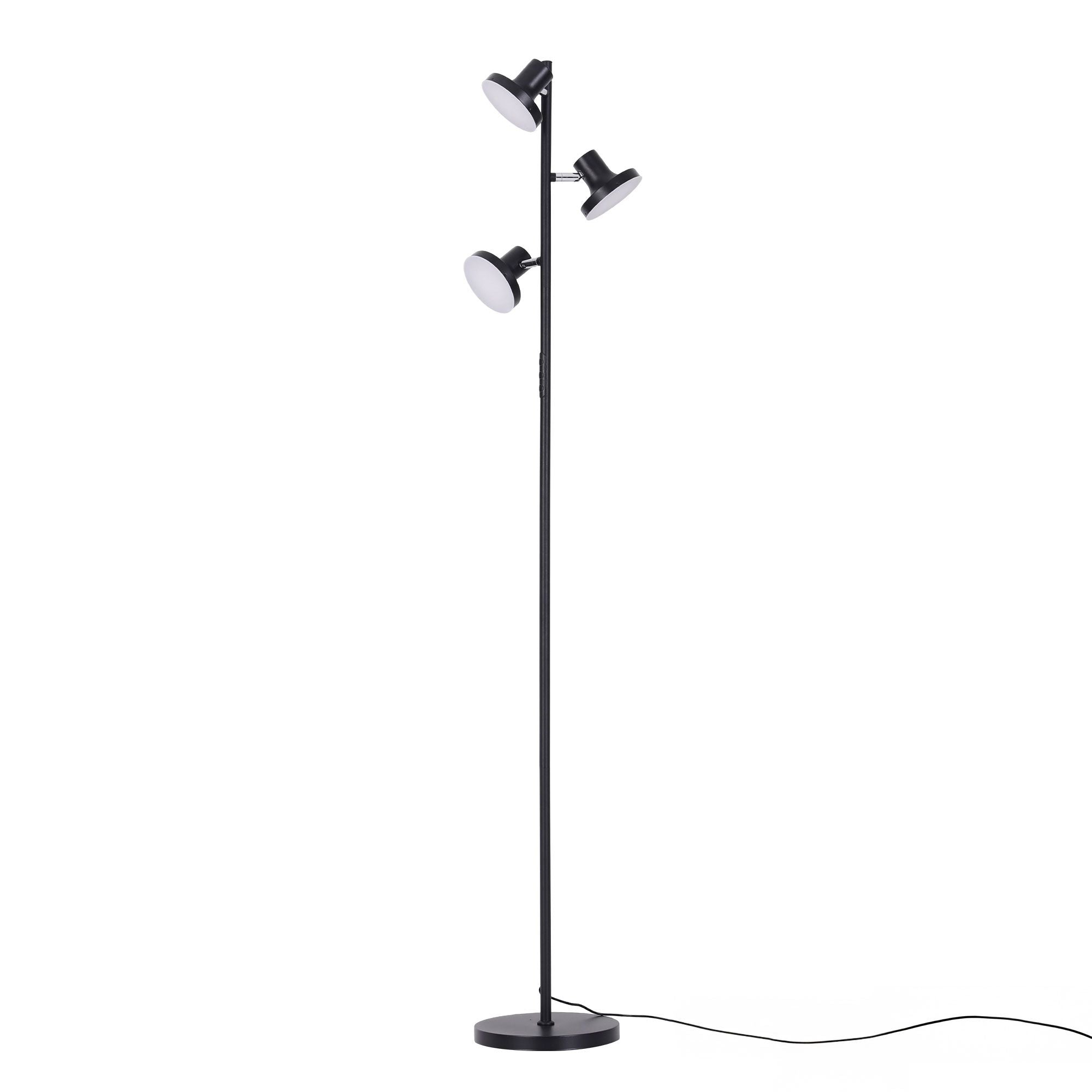 Artiss LED Tree Floor Lamp, 36W Modern Dimmable Standing Lamp with Remote & Touch Control, 4 Color Temperatures, 3 Rotatable LED Light Floor Lamps for Living Room, Bedroom, Office