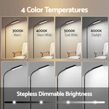 Floor Lamps: Artiss LED Floor Lamp with Remote Control & 4 Color Temperature Reading Living Room Bedroom Office