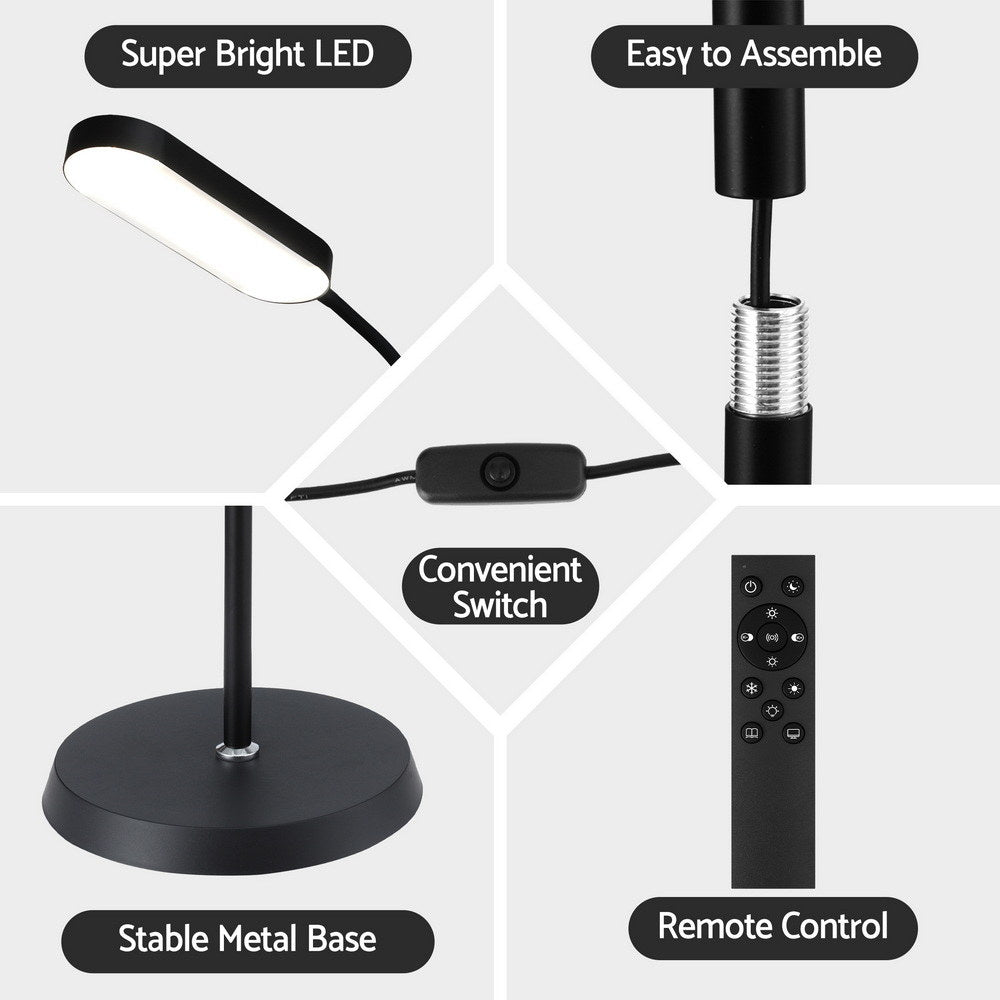 Floor Lamps: Artiss LED Floor Lamp with Remote Control & 4 Color Temperature Reading Living Room Bedroom Office