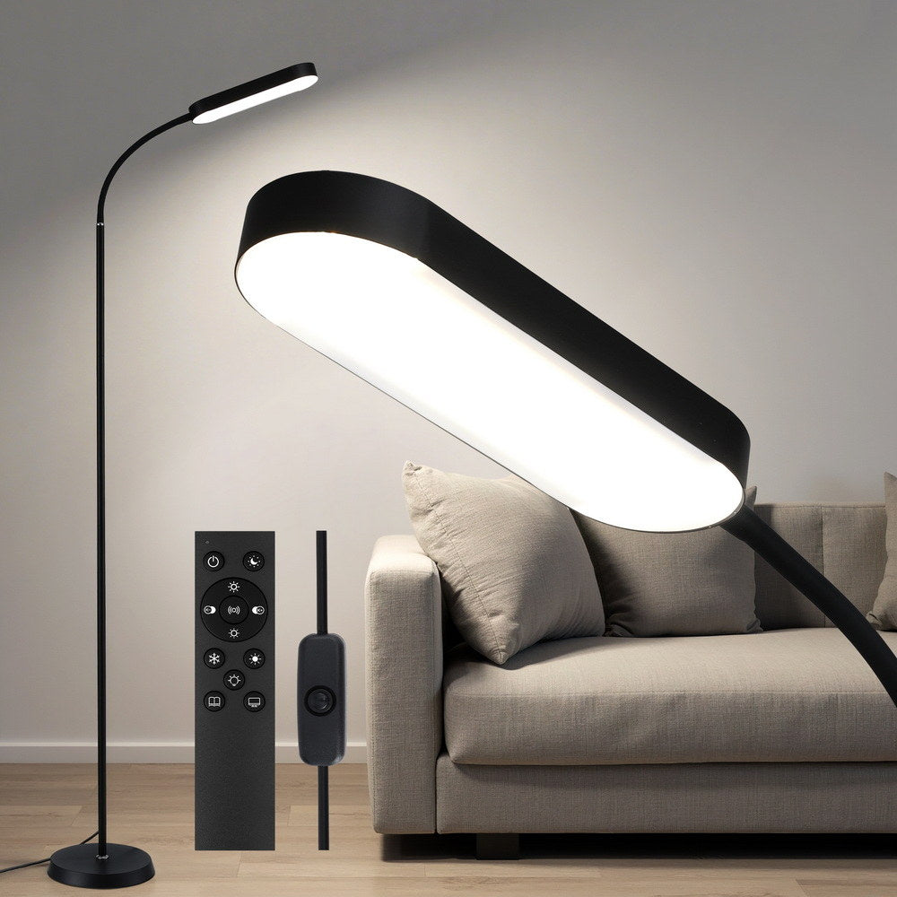 Floor Lamps: Artiss LED Floor Lamp with Remote Control & 4 Color Temperature Reading Living Room Bedroom Office