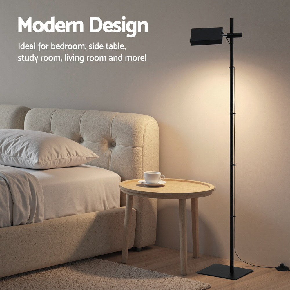 Floor Lamps: Artiss LED Floor Lamp, Modern Reading Lamp 360~ Rotating Adjustable Light Head,12W Standing Lamp for Living Room, Bedroom Office