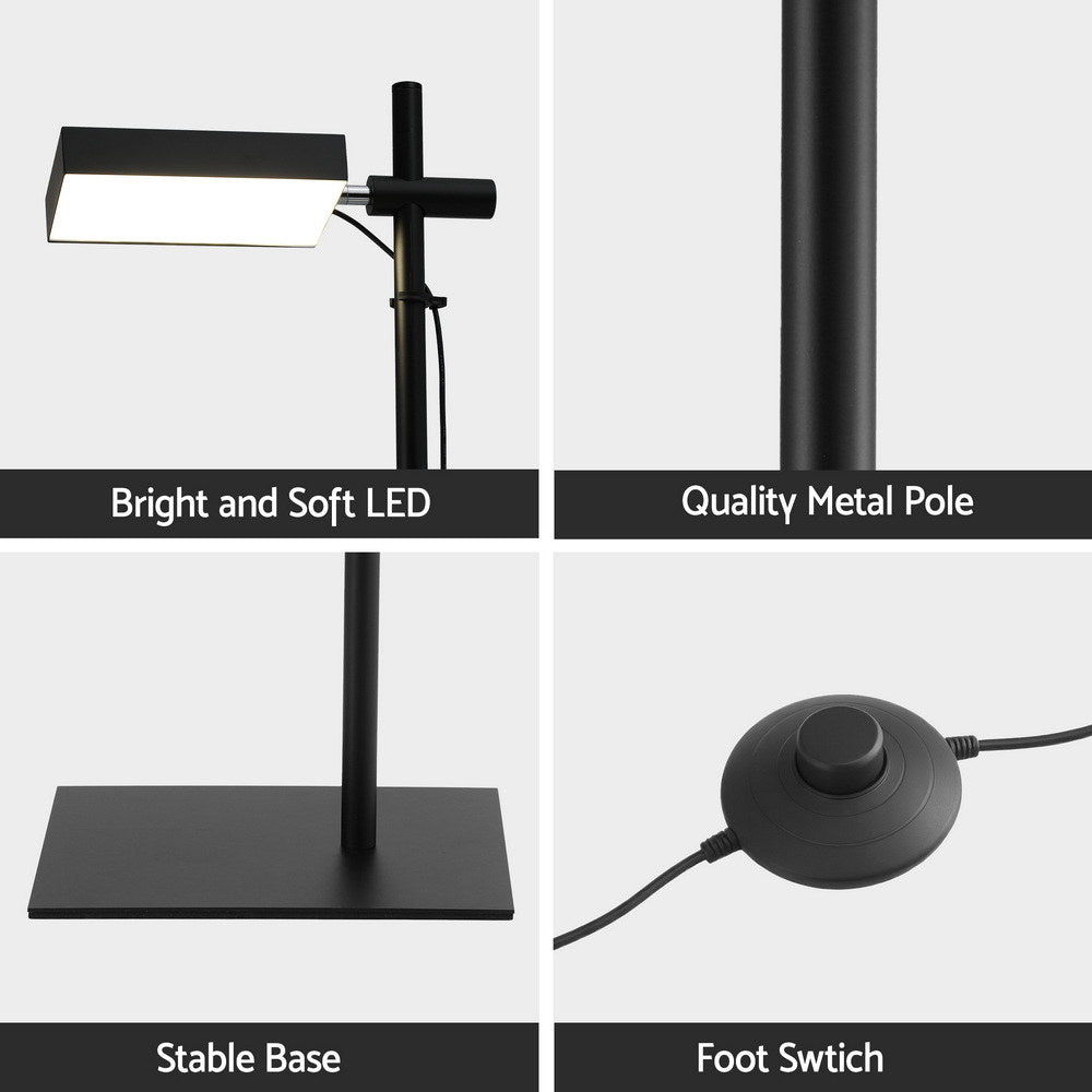Floor Lamps: Artiss LED Floor Lamp, Modern Reading Lamp 360~ Rotating Adjustable Light Head,12W Standing Lamp for Living Room, Bedroom Office