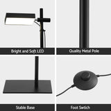 Floor Lamps: Artiss LED Floor Lamp, Modern Reading Lamp 360~ Rotating Adjustable Light Head,12W Standing Lamp for Living Room, Bedroom Office