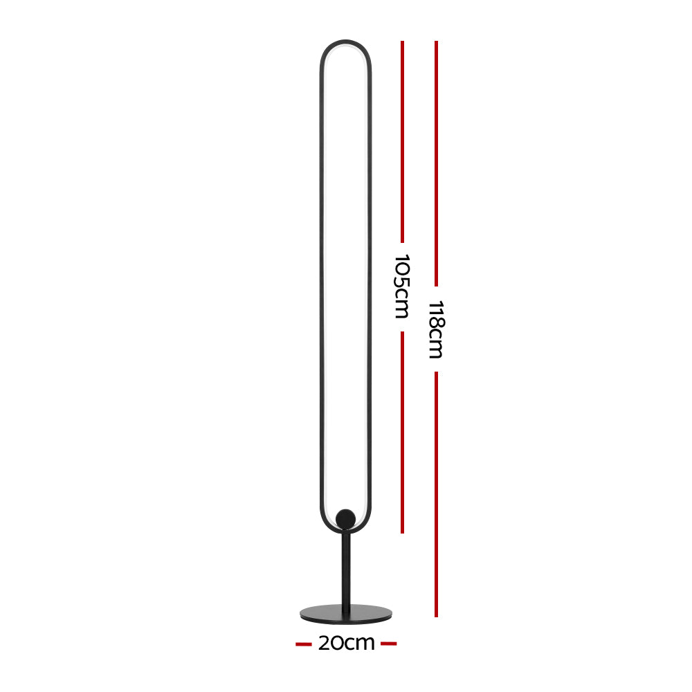 Floor Lamps: Artiss RGB LED Floor Lamp Remote Control Corner Light Stand Gaming Room 118CM