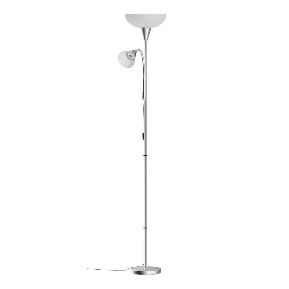 Floor Lamps: Artiss Floor Lamp Mother and Child Modern Home Living Room Office Reading Silver