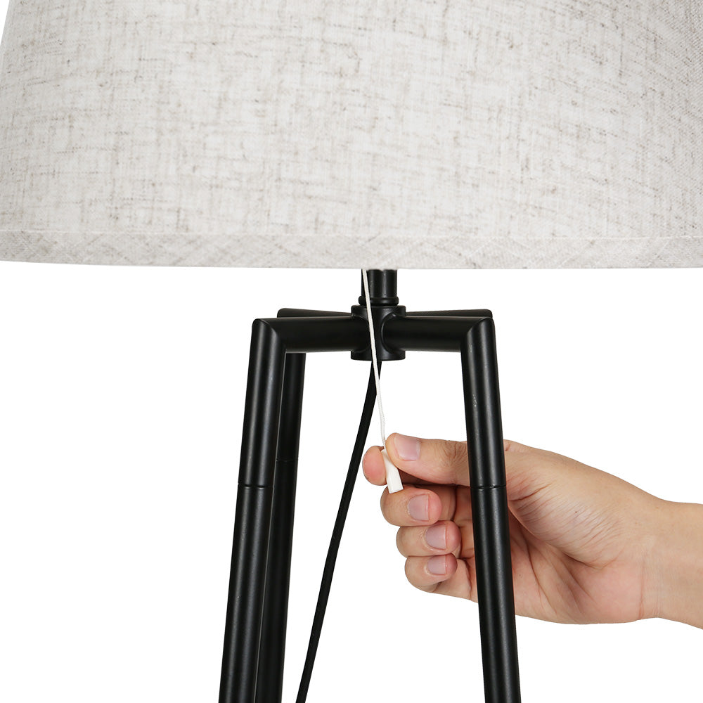 Floor Lamps: Artiss Floor Lamp 2 Tier Shelf Storage LED Light Stand Home Living Room Upright