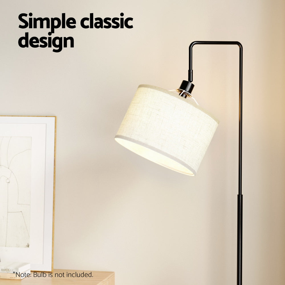 Floor Lamps: Artiss Floor Lamp 2 Tier Shelf Storage LED Light Stand Home Room Adjustable Head
