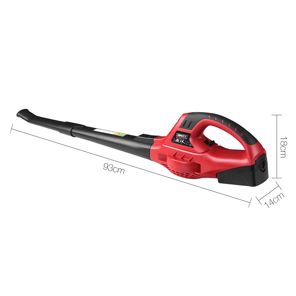 Leaf Blowers: Giantz 20V Cordless Leaf Blower Garden Lithium Electric Battery Nozzles 2-Speed