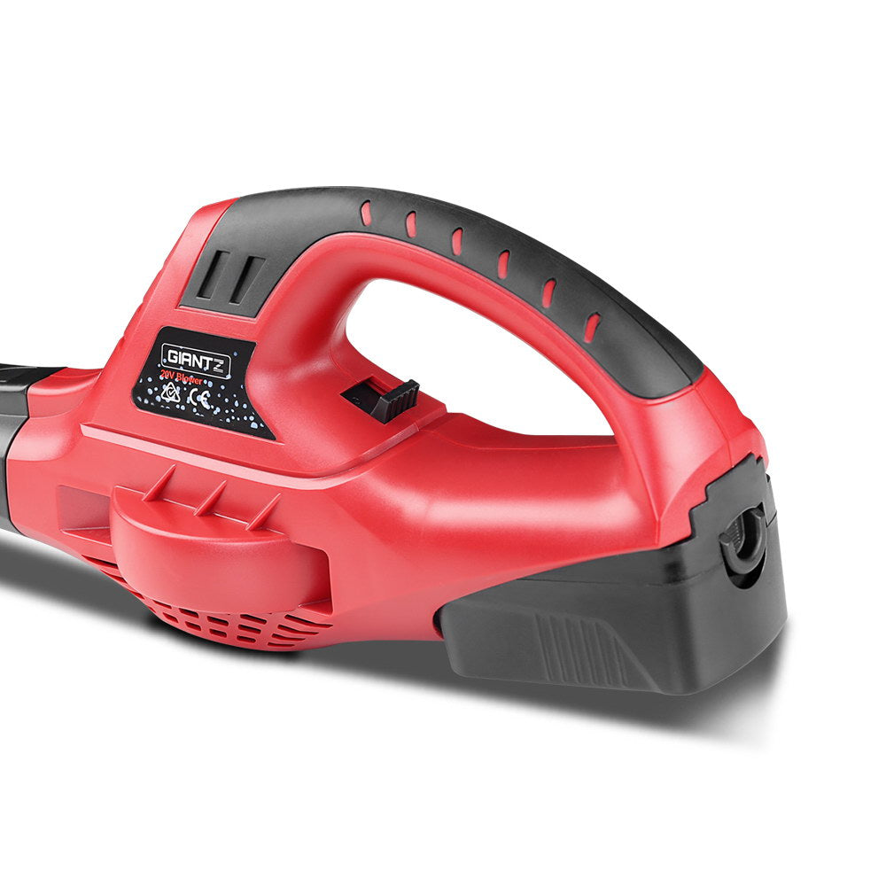Leaf Blowers: Giantz 20V Cordless Leaf Blower Garden Lithium Electric Battery Nozzles 2-Speed