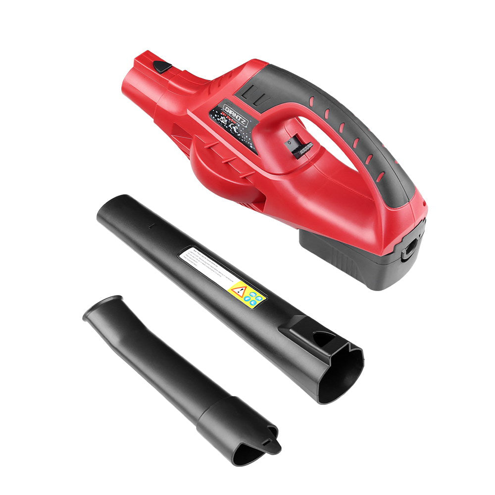 Leaf Blowers: Giantz 20V Cordless Leaf Blower Garden Lithium Electric Battery Nozzles 2-Speed