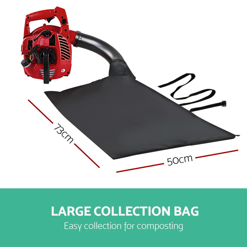 Outdoor Power Equipment: Giantz Petrol Leaf Blower Garden Vacuum Handheld Commercial Outdoor Tool 25.4CC