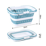 Laundry Baskets: Artiss Laundry Basket Hamper Large Foldable Washing Clothes Storage Organiser Blue